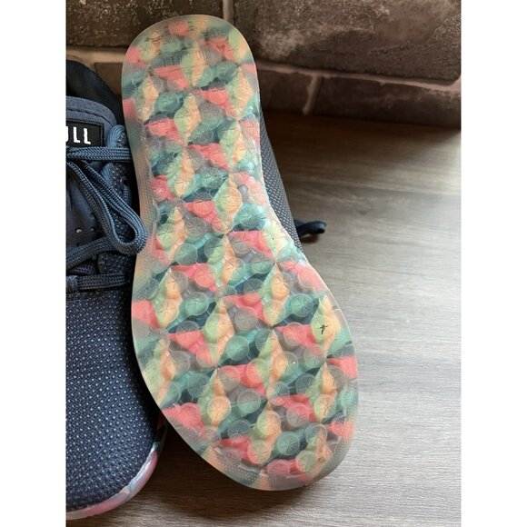 Nobull Outwork Shoes Gym Workout Gum Bottom Lace Up Navy Blue Mens 7.5 Womens 9 - Picture 4 of 14